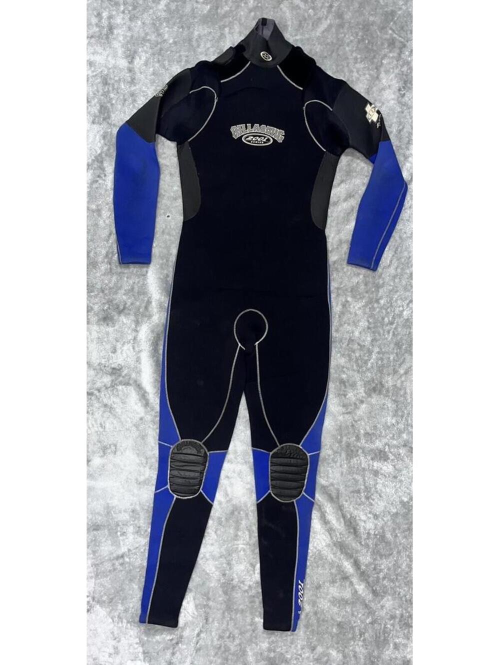 Vintage Billabong Wetsuit Mens XL Black Blue 2001 Series 4/3mm